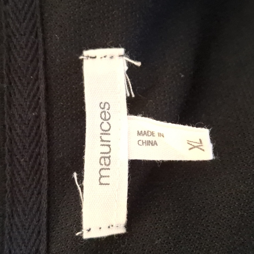 Maurice's Black Open Jacket/Cardigan - Picture 7 of 9